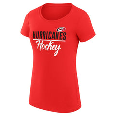 Carolina Hurricanes G-III 4Her by Carl Banks Women's Super-Slim Fit Lightweight Team Sport T-Shirt