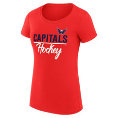Washington Capitals G-III 4Her by Carl Banks Women's Super-Slim Fit Lightweight Team Sport T-Shirt