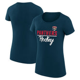 Florida Panthers G-III 4Her by Carl Banks Women's Super-Slim Fit Lightweight Team Sport T-Shirt
