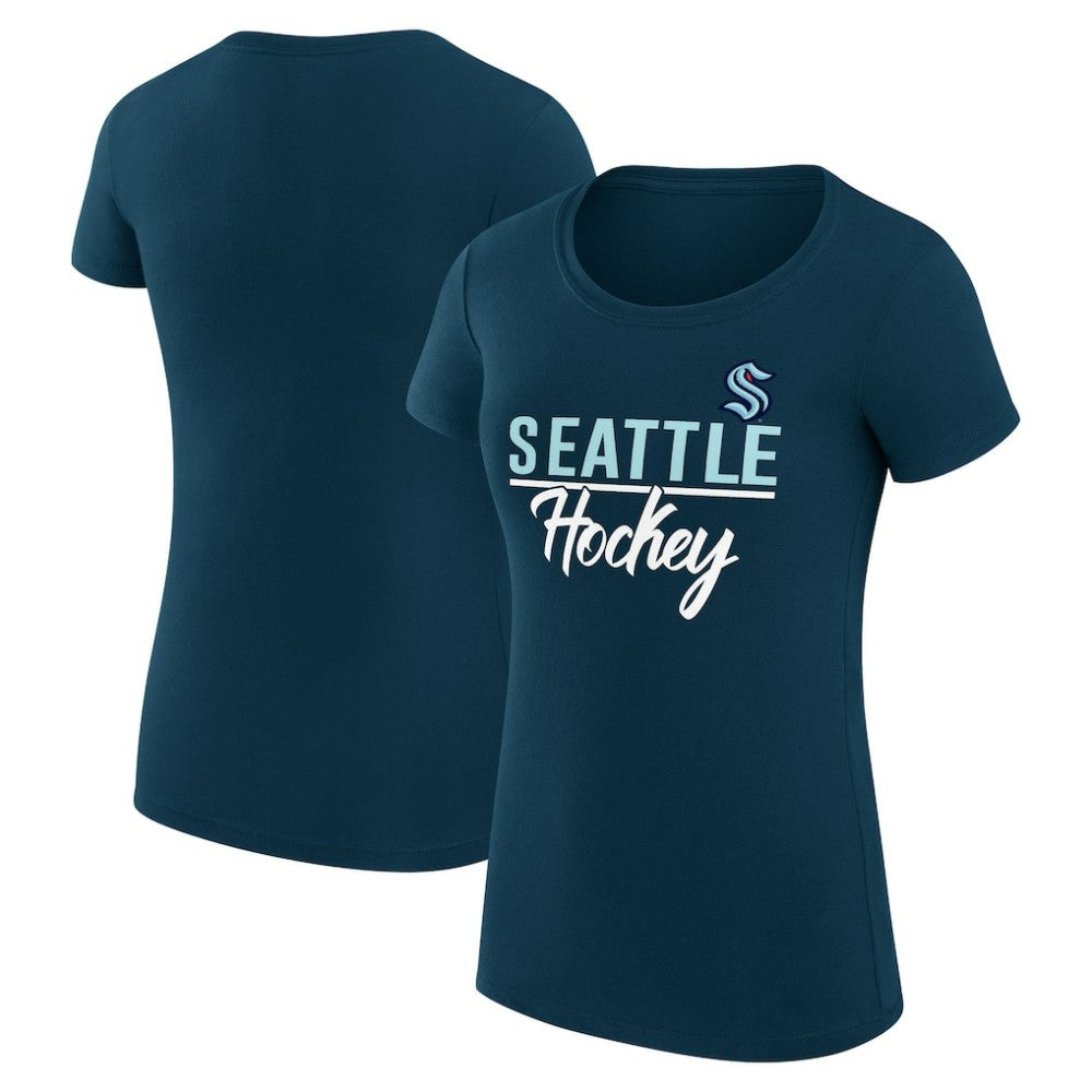 Seattle Kraken G-III 4Her by Carl Banks Women's Super-Slim Fit Lightweight Team Sport T-Shirt