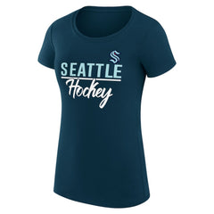 Seattle Kraken G-III 4Her by Carl Banks Women's Super-Slim Fit Lightweight Team Sport T-Shirt