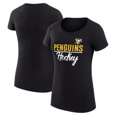 Pittsburgh Penguins G-III 4Her by Carl Banks Women's Super-Slim Fit Lightweight Team Sport T-Shirt