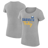 Buffalo Sabres G-III 4Her by Carl Banks Women's Super-Slim Fit Lightweight Team Sport T-Shirt