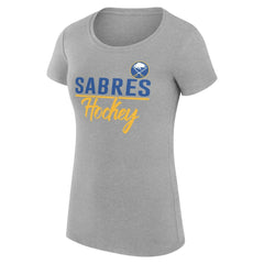 Buffalo Sabres G-III 4Her by Carl Banks Women's Super-Slim Fit Lightweight Team Sport T-Shirt
