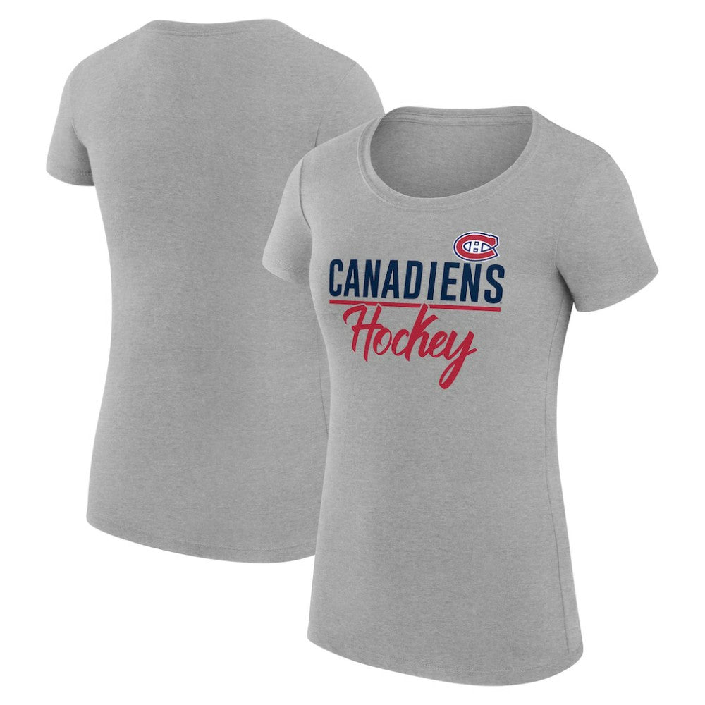 Montreal Canadiens G-III 4Her by Carl Banks Women's Super-Slim Fit Lightweight Team Sport T-Shirt