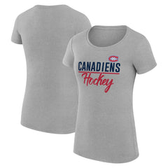 Montreal Canadiens G-III 4Her by Carl Banks Women's Super-Slim Fit Lightweight Team Sport T-Shirt