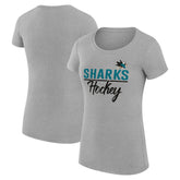 San Jose Sharks G-III 4Her by Carl Banks Women's Super-Slim Fit Lightweight Team Sport T-Shirt