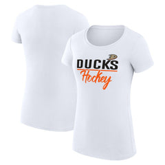 Anaheim Ducks G-III 4Her by Carl Banks Women's Super-Slim Fit Lightweight Team Sport T-Shirt