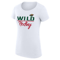 Minnesota Wild G-III 4Her by Carl Banks Women's Super-Slim Fit Lightweight Team Sport T-Shirt