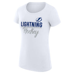 Tampa Bay Lightning G-III 4Her by Carl Banks Women's Super-Slim Fit Lightweight Team Sport T-Shirt