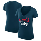Washington Capitals G-III 4Her by Carl Banks Women's Super-Slim Fit Lightweight Graphic T-Shirt