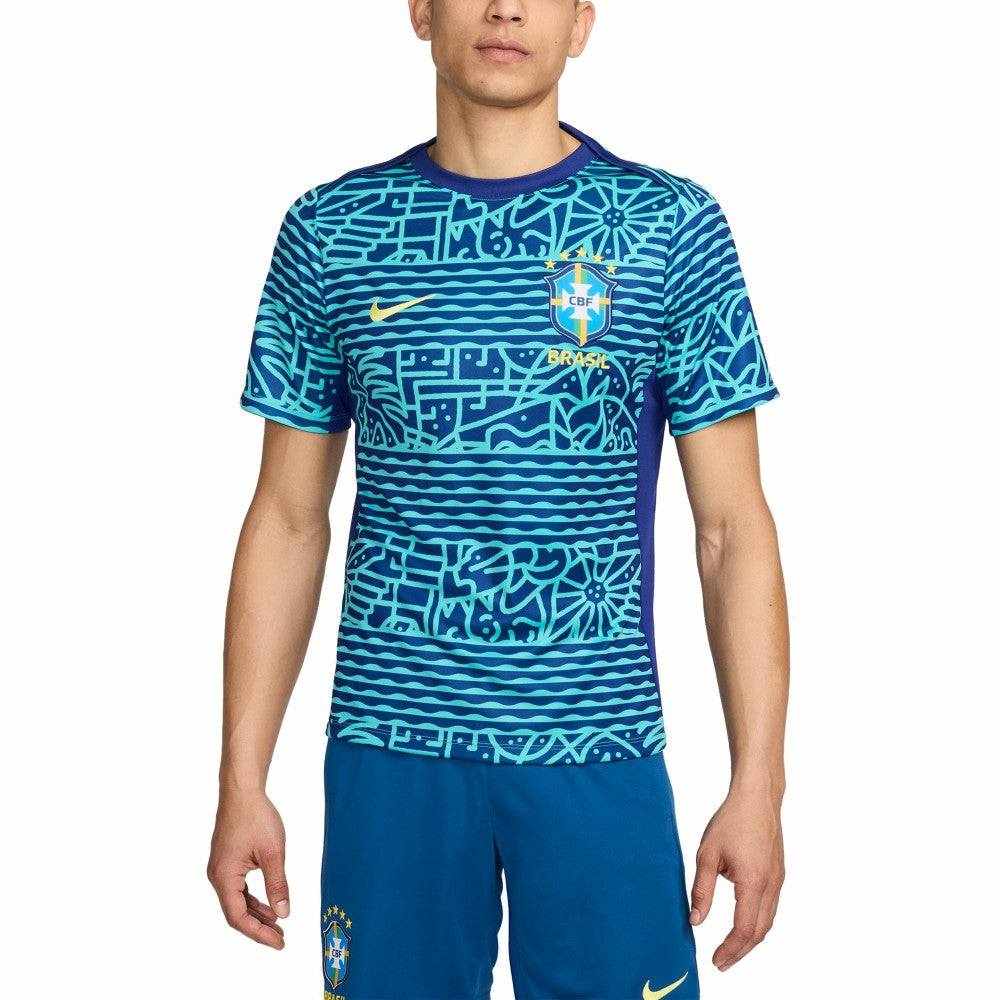 Brazil National Team 2024 Academy Pro Pre-Match Top / Soccer On sale