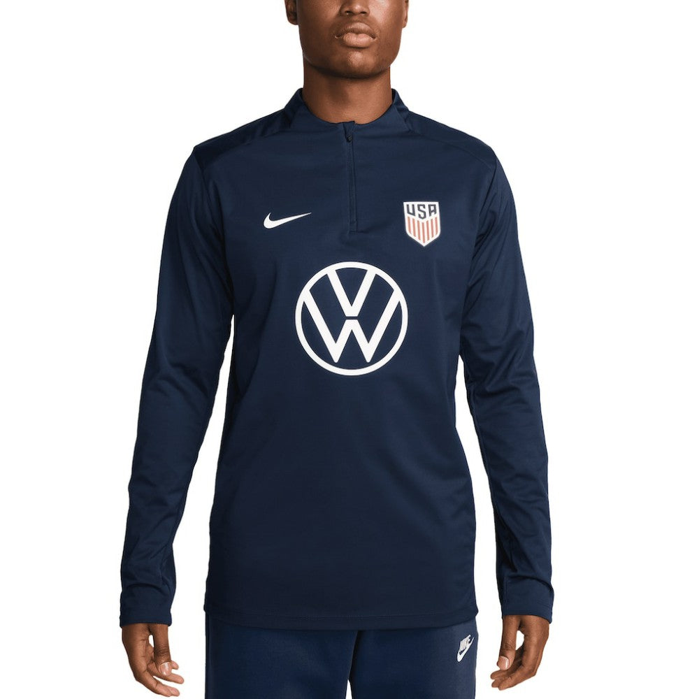 USMNT 2024 Strike Drill Performance Quarter-Zip Pullover Top / Soccer Sale