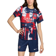 Paris Saint-Germain Women's 2024/25 Home Academy Pro Pre-Match Top / Soccer New