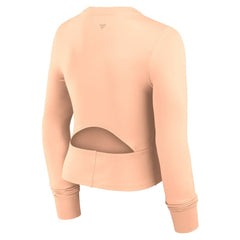 San Francisco Giants Women's Studio Fitted Long Sleeve Gym Top - Pink