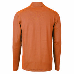 NFL Denver Broncos Cutter & Buck Virtue Eco Pique Micro Stripe Recycled Quarter-Zip Pullover Top