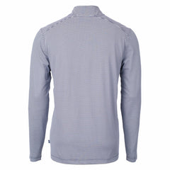 NFL Detroit Lions Cutter & Buck Virtue Eco Pique Micro Stripe Recycled Quarter-Zip Pullover Top