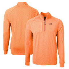 NFL Chicago Bears Cutter & Buck Adapt Eco Knit Quarter-Zip Pullover Top