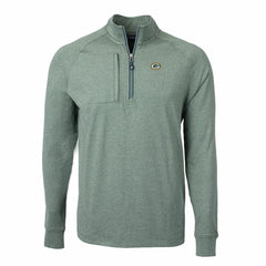 NFL Green Bay Packers Cutter & Buck Adapt Eco Knit Quarter-Zip Pullover Top