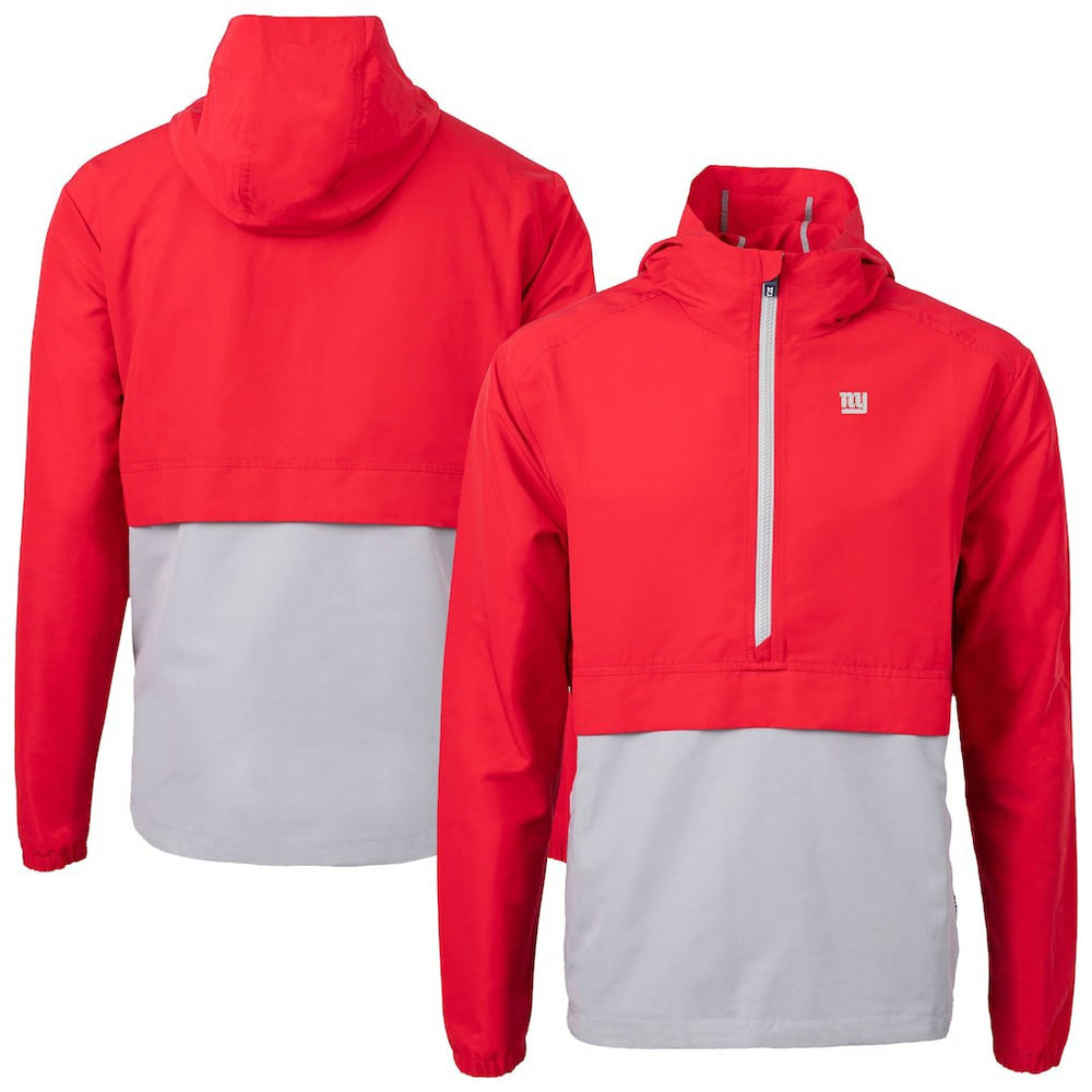 NFL New York Giants Cutter & Buck Charter Eco Recycled Anorak Half-Zip Jacket