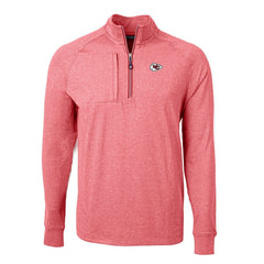 NFL Kansas City Chiefs Cutter & Buck Adapt Eco Knit Quarter-Zip Pullover Top