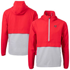 NFL Tampa Bay Buccaneers Cutter & Buck Charter Eco Recycled Anorak Half-Zip Jacket
