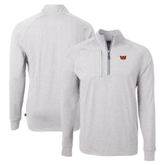 NFL Washington Commanders Cutter & Buck Adapt Eco Knit Quarter-Zip Pullover Top