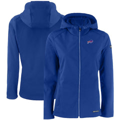 NFL Buffalo Bills Cutter & Buck Women's Evoke Eco Softshell Recycled Full-Zip Hooded Jacket