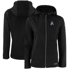 NFL New England Patriots Cutter & Buck Women's Evoke Eco Softshell Recycled Full-Zip Hooded Jacket