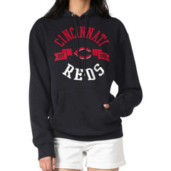 Cincinnati Reds G-III 4Her by Carl Banks Women's City Graphic Pullover Hoodie - Black