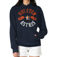 Houston Astros G-III 4Her by Carl Banks Women's City Graphic Pullover Hoodie - Navy