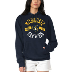 Milwaukee Brewers G-III 4Her by Carl Banks Women's City Graphic Pullover Hoodie - Navy