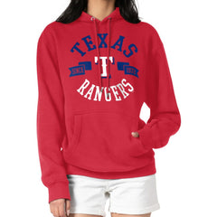 Texas Rangers G-III 4Her by Carl Banks Women's City Graphic Pullover Hoodie - Red