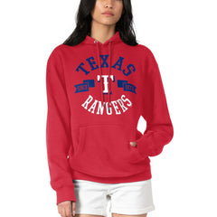 Texas Rangers G-III 4Her by Carl Banks Women's City Graphic Pullover Hoodie - Red