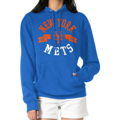 New York Mets G-III 4Her by Carl Banks Women's City Graphic Pullover Hoodie - Royal