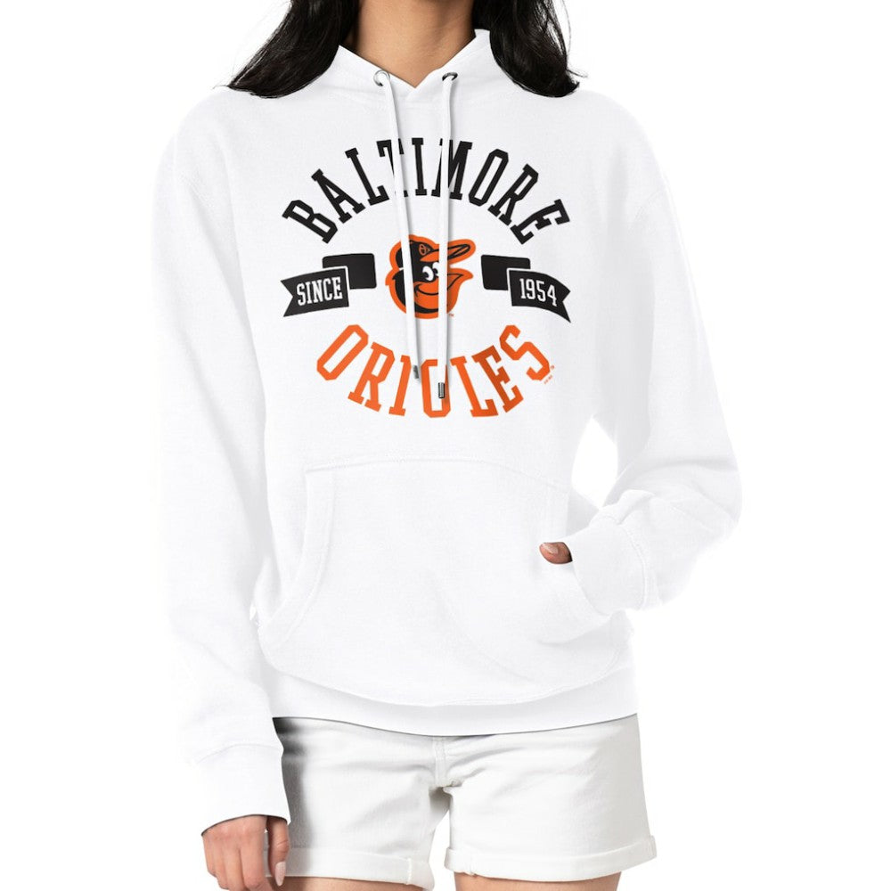 Baltimore Orioles G-III 4Her by Carl Banks Women's City Graphic Pullover Hoodie - White