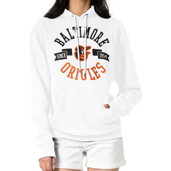 Baltimore Orioles G-III 4Her by Carl Banks Women's City Graphic Pullover Hoodie - White
