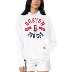 Boston Red Sox G-III 4Her by Carl Banks Women's City Graphic Pullover Hoodie - White