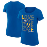Buffalo Sabres G-III 4Her by Carl Banks Women's Super-Slim Fit Lightweight Hockey Love T-Shirt