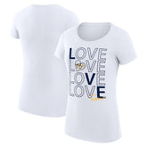 Nashville Predators G-III 4Her by Carl Banks Women's Super-Slim Fit Lightweight Hockey Love T-Shirt