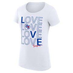New York Rangers G-III 4Her by Carl Banks Women's Super-Slim Fit Lightweight Hockey Love T-Shirt