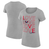 Washington Capitals G-III 4Her by Carl Banks Women's Super-Slim Fit Lightweight Hockey Love T-Shirt