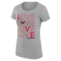 Washington Capitals G-III 4Her by Carl Banks Women's Super-Slim Fit Lightweight Hockey Love T-Shirt