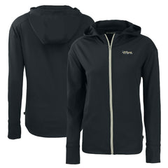NFL New York Jets Cutter & Buck Women's Throwback Daybreak Eco Recycled Half-Zip Hoodie