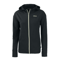 NFL New York Jets Cutter & Buck Women's Throwback Daybreak Eco Recycled Half-Zip Hoodie