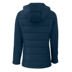 NFL Chicago Bears Cutter & Buck Women's Throwback Evoke Hybrid Eco Softshell Recycled Full-Zip Hoodie Jacket