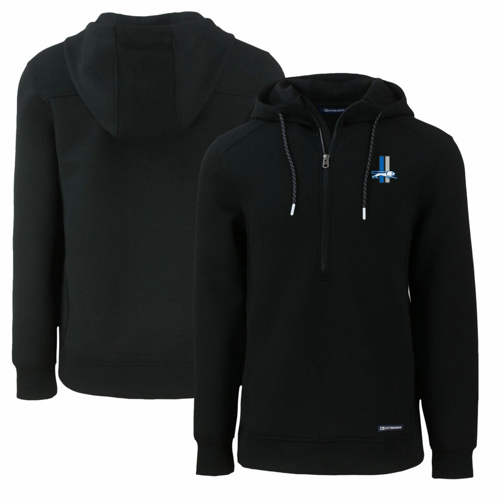 NFL Detroit Lions Cutter & Buck Throwback Roam Eco Half-Zip Recycled Pullover Hoodie