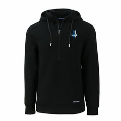 NFL Detroit Lions Cutter & Buck Throwback Roam Eco Half-Zip Recycled Pullover Hoodie