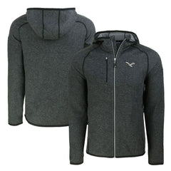 NFL Philadelphia Eagles Cutter & Buck Throwback Mainsail Sweater-Knit Full-Zip Hoodie