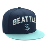 Seattle Kraken Starter Arch Logo Two-Tone Snapback Hat